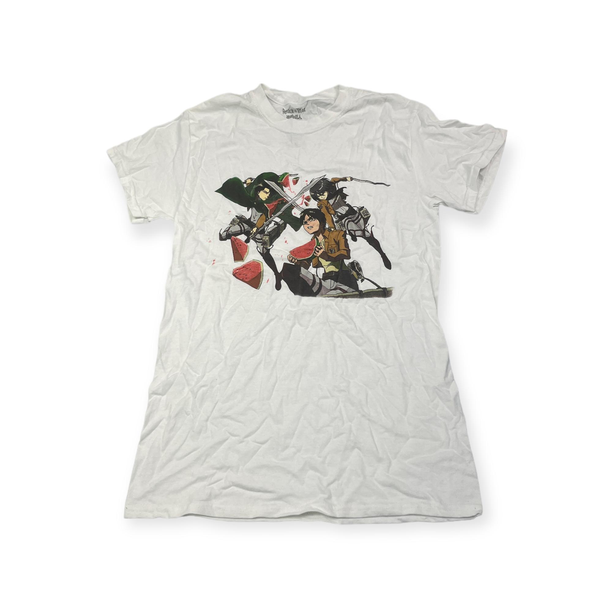 Outletup-clothes Koszulka T-shirt męski okrągły dekolt SPENCER'S ATTACK ON TITAN S