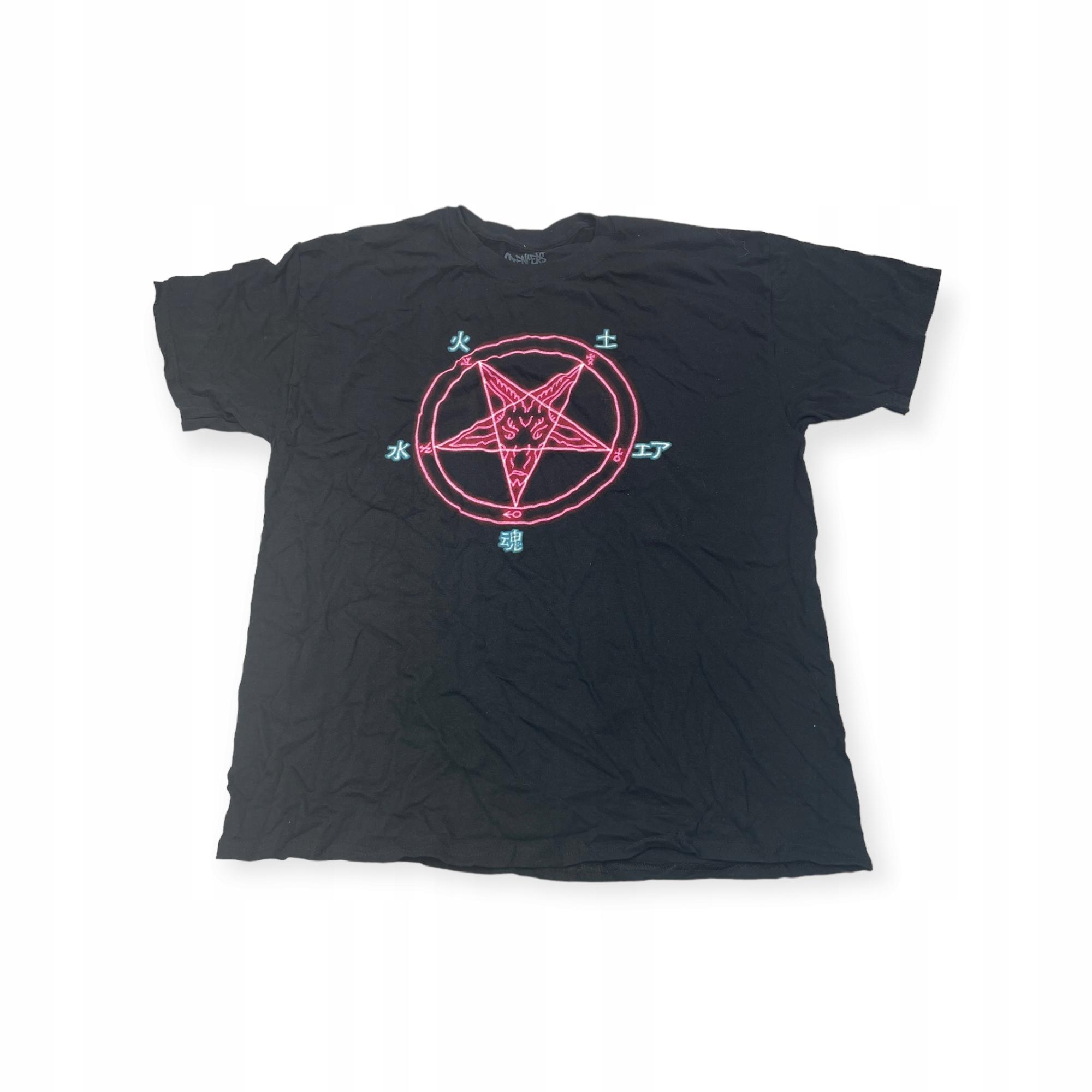 Outletup-clothes Koszulka T-shirt męski okrągły dekolt SPENCER'S NADRUK XL