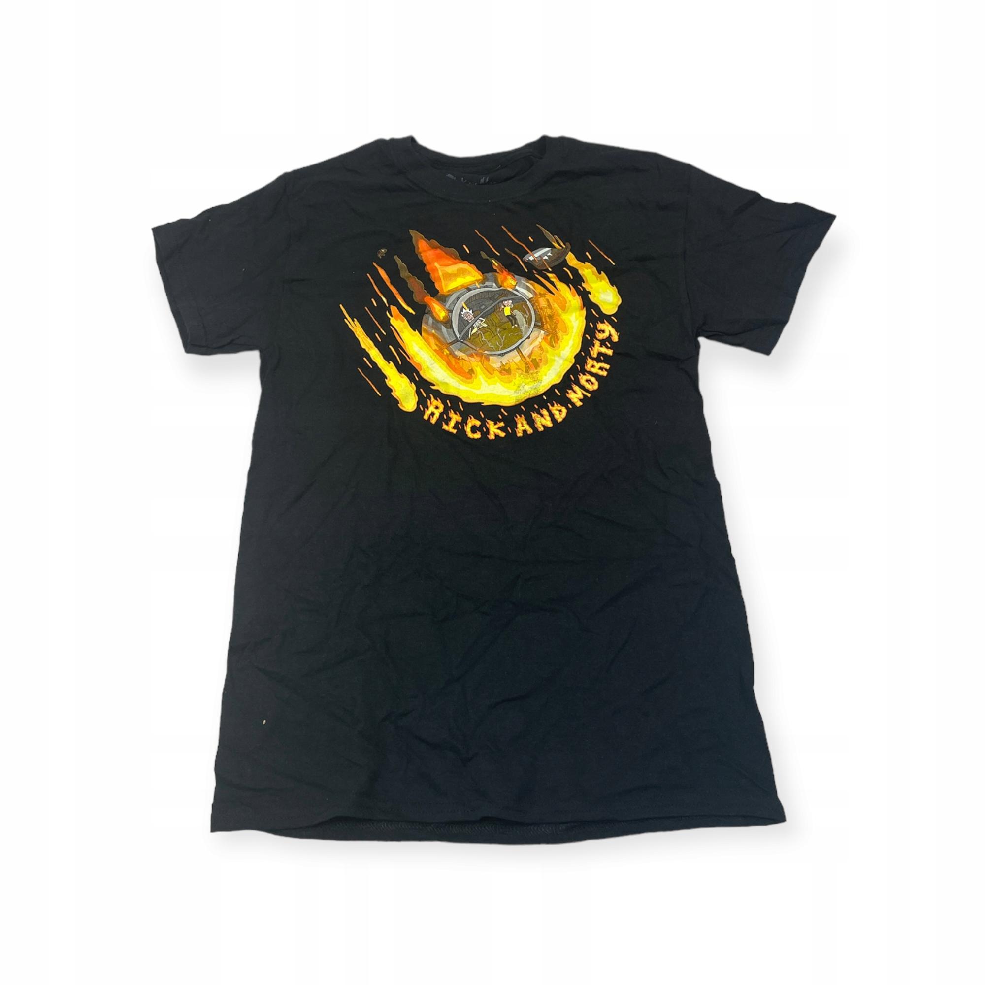 Outletup-clothes Koszulka T-shirt męski okrągły dekolt SPENCER'S RICK AND MORTY S