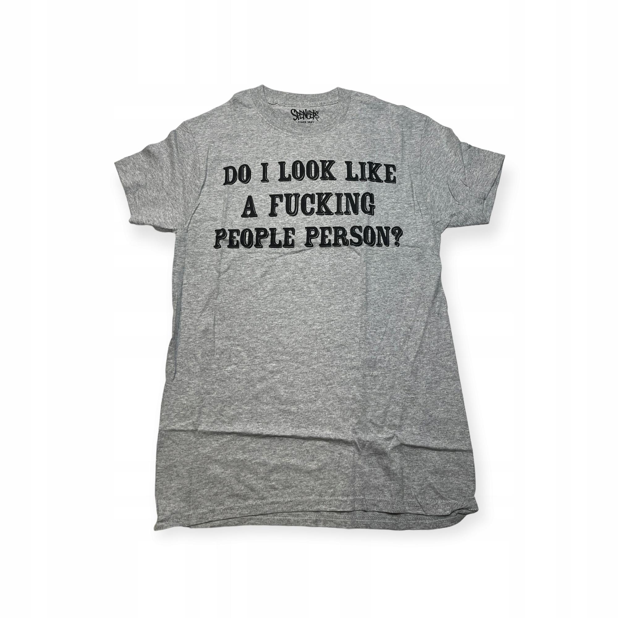 Outletup-clothes Koszulka T-shirt męski okrągły dekolt SPENCER'S NADRUK M