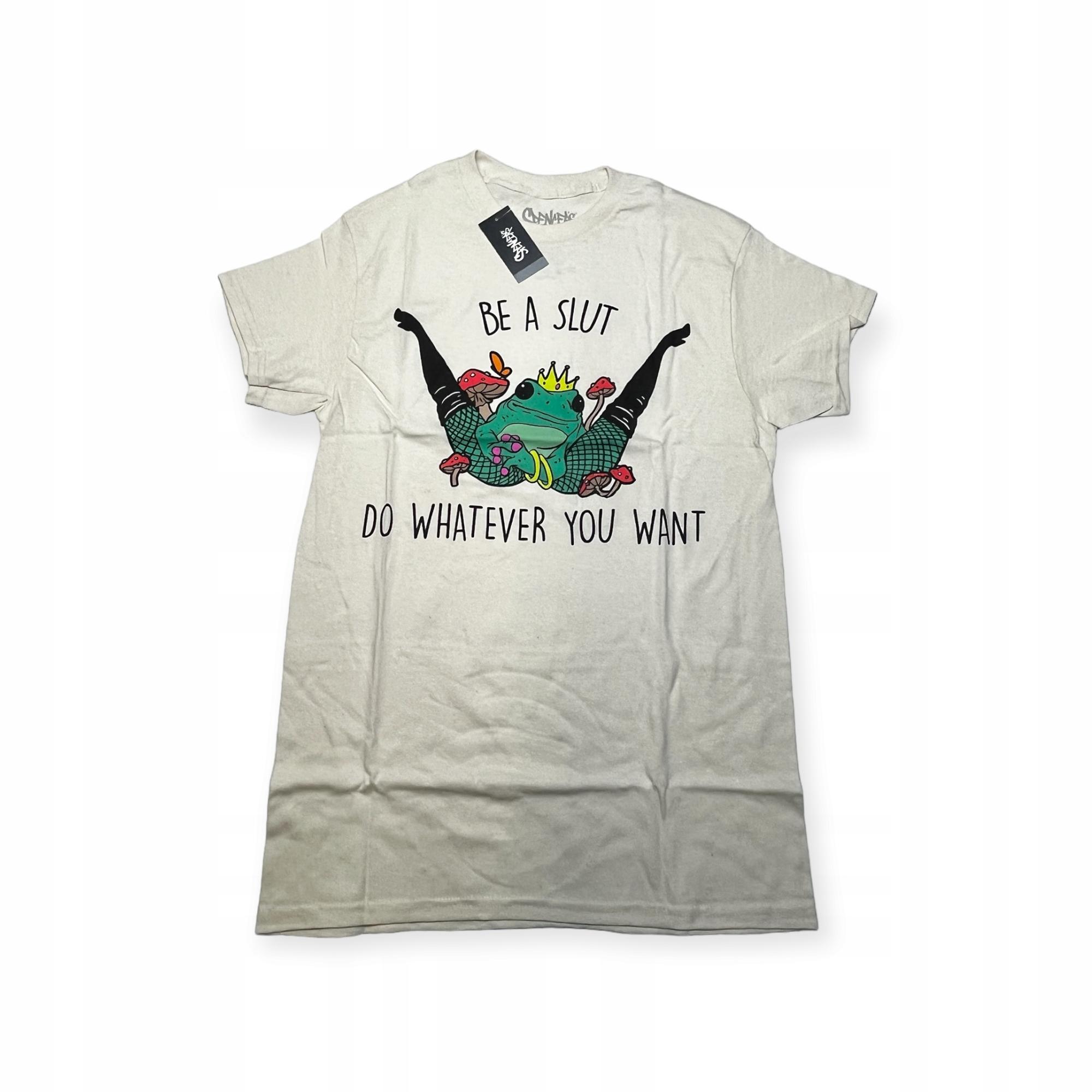 Outletup-clothes Koszulka T-shirt męski okrągły dekolt SPENCER'S NADRUK M