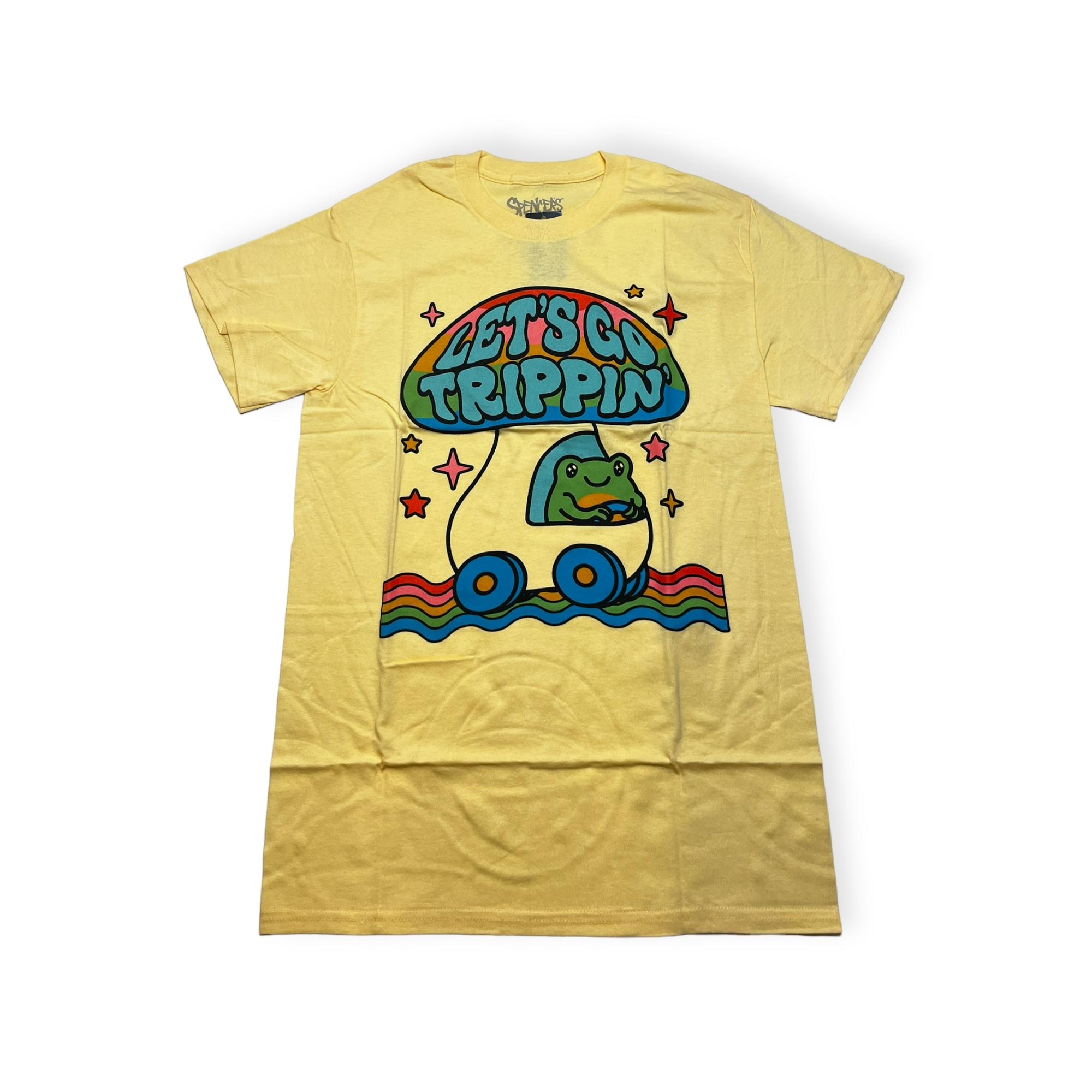 Outletup-clothes Koszulka T-shirt męski okrągły dekolt SPENCER'S nadruk L