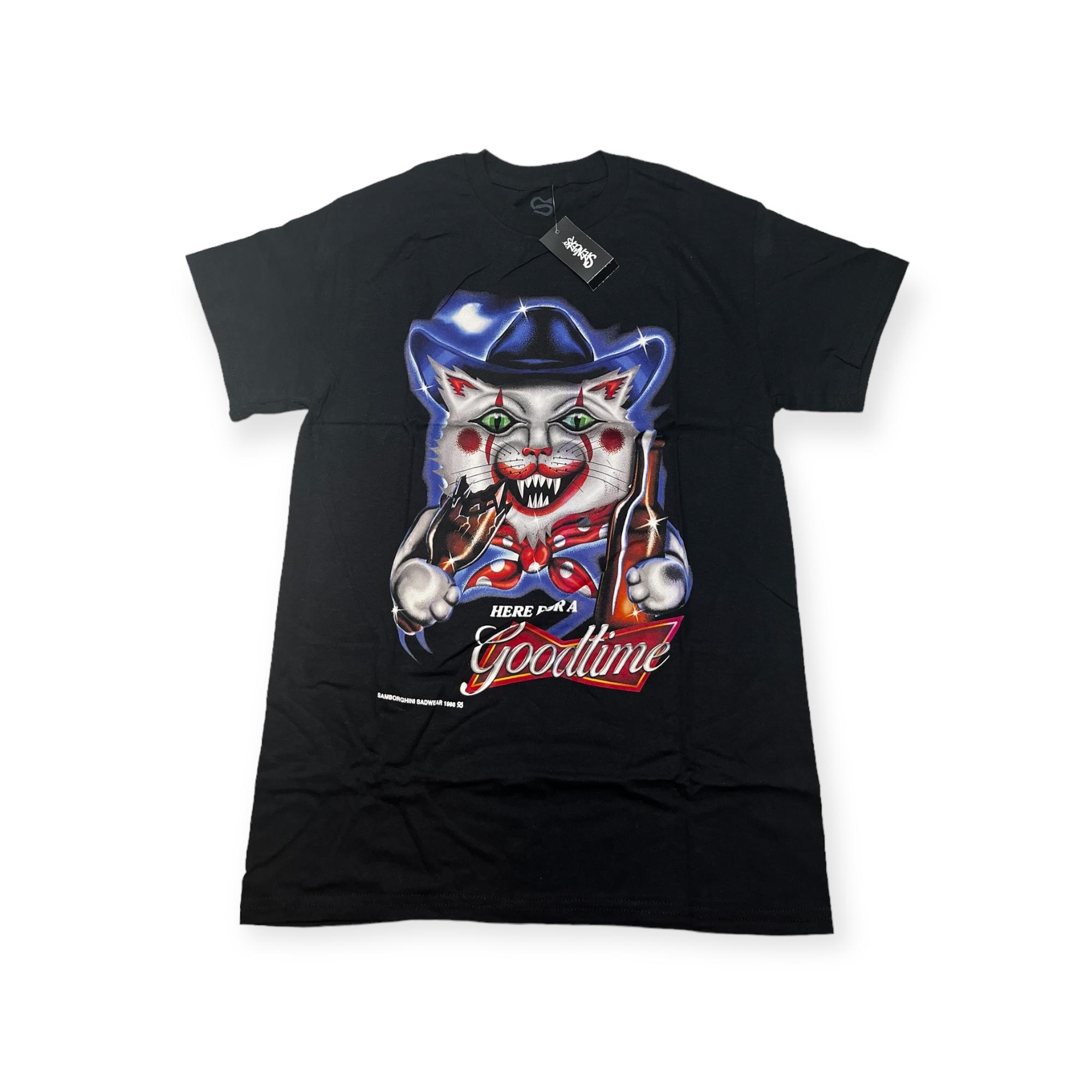 Outletup-clothes Koszulka T-shirt męski okrągły dekolt SPENCER'S NADRUK M