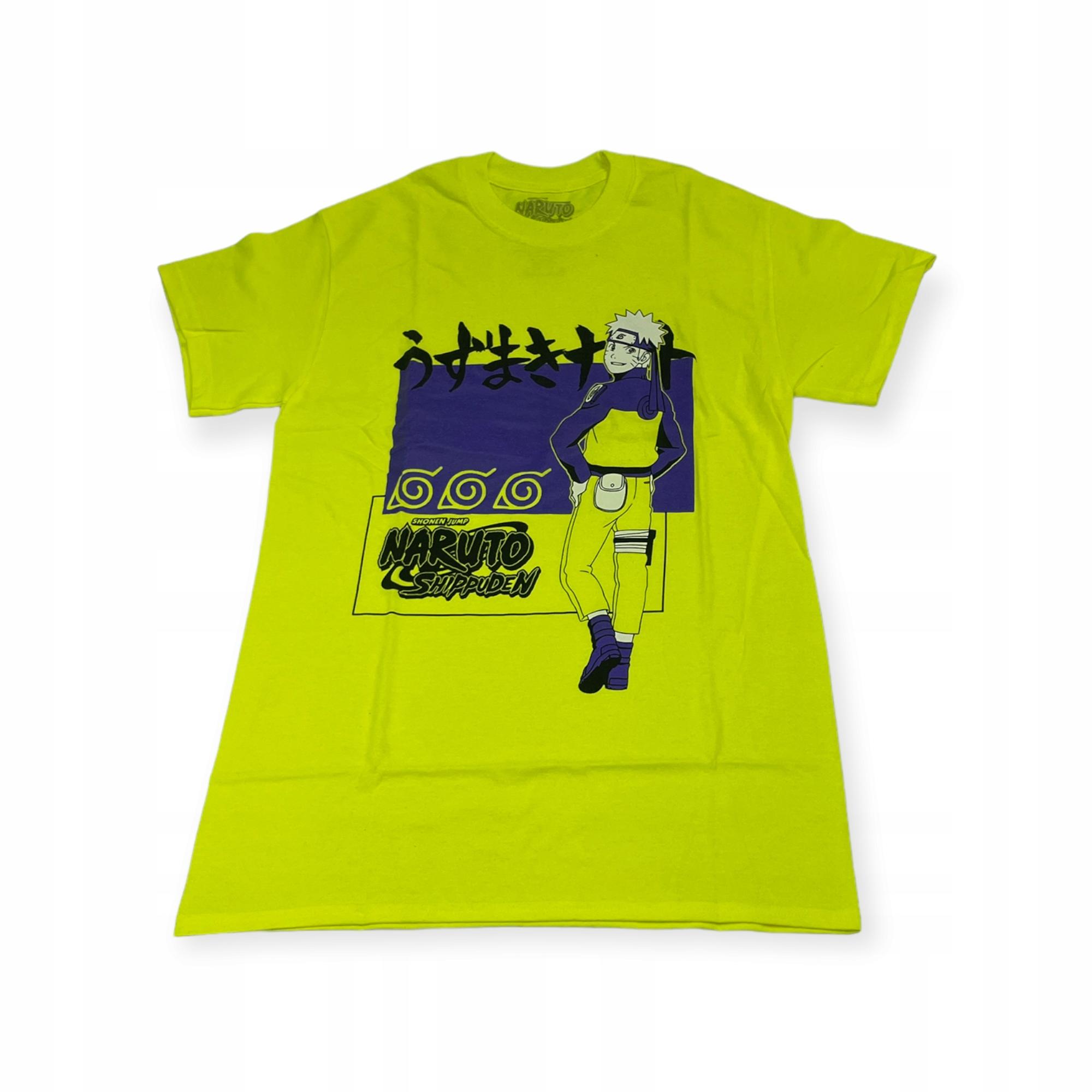 Outletup-clothes Koszulka T-shirt męski okrągły dekolt SPENCER'S NARUTO SHIPPUDEN M