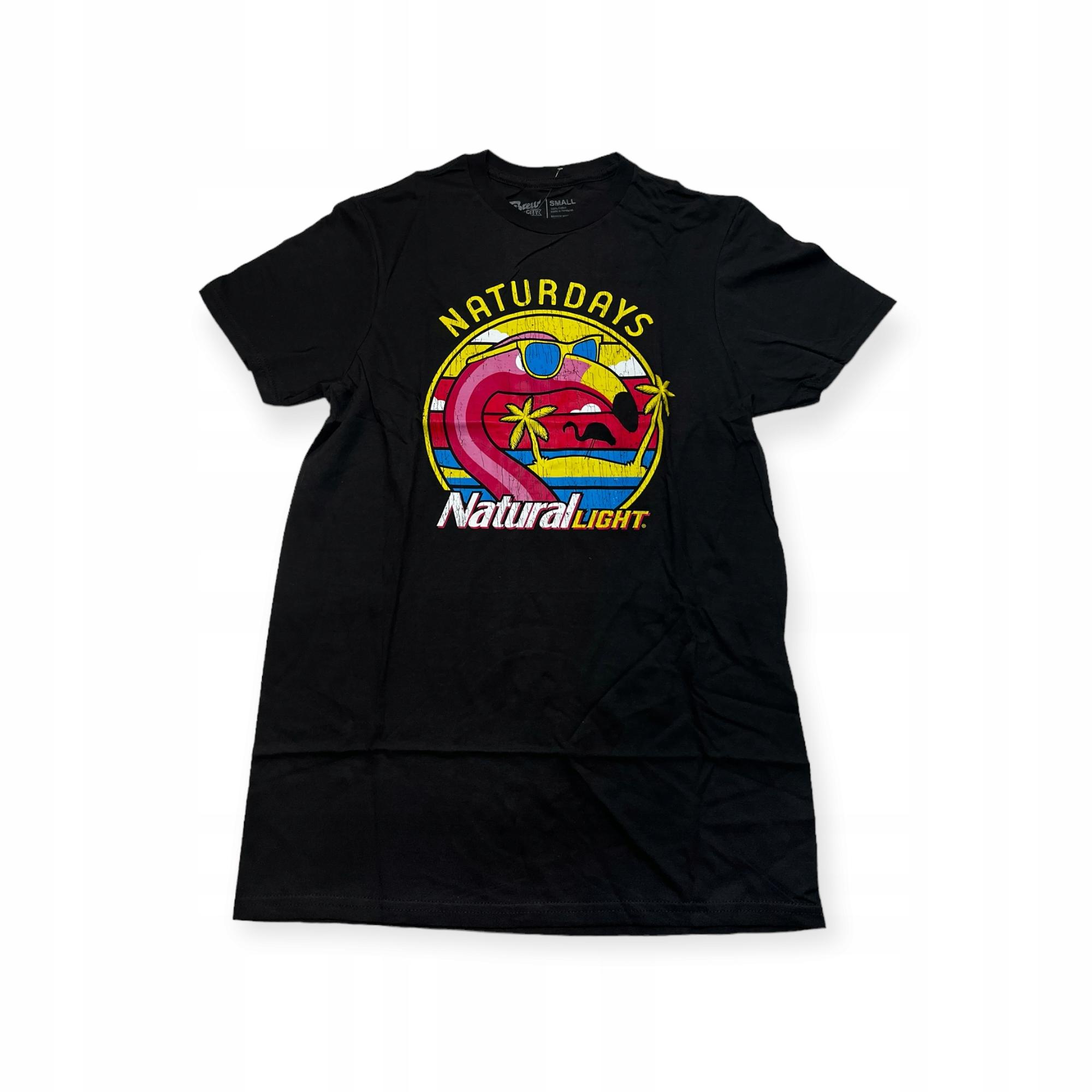 Outletup-clothes Koszulka T-shirt męski okrągły dekolt SPENCER'S nadruk S