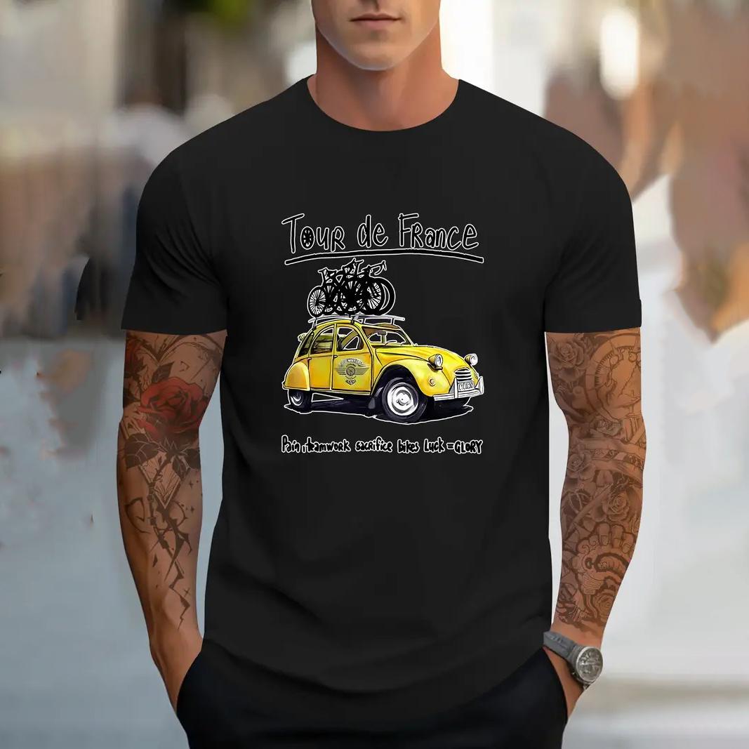 ETST WENDY 005 Zomer Heren T-shirt Cartoon Auto Print Casual Korte Mouw Tee O-Hals Pullover Mode Street Heren T-shirt Oversized Kleding 4XL