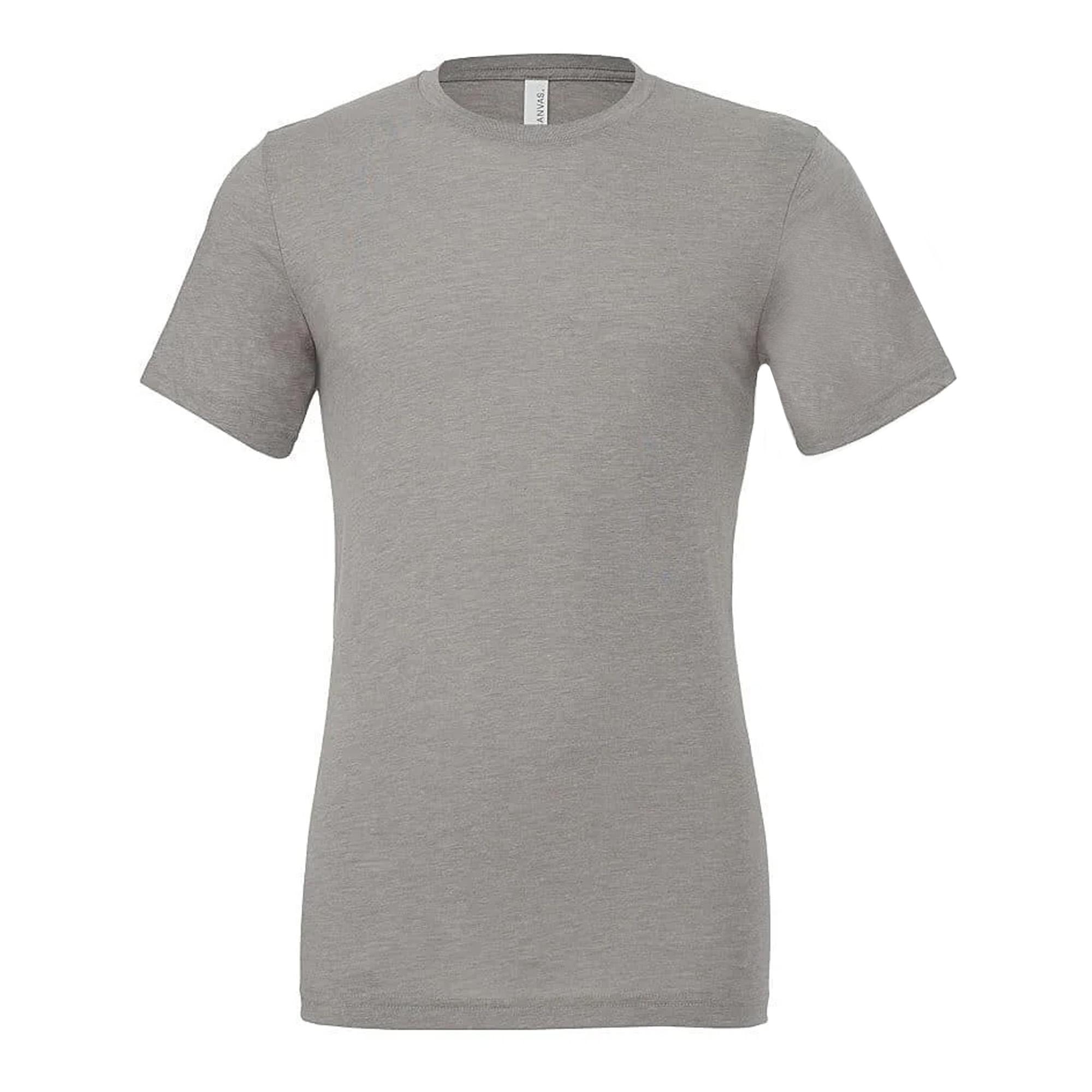 Bella + Canvas Canvas heren triblend effen T-shirt met ronde hals en korte mouwen S