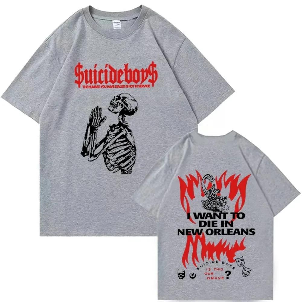 Enter Boutique Sports Clothing Collection Suicideboys Shirt G59 Suicideboys Shirt Suicideboys Merch Amerikaanse Hip Hop O-Hals Casual Unisex Korte Mouw Shirts Tops XL