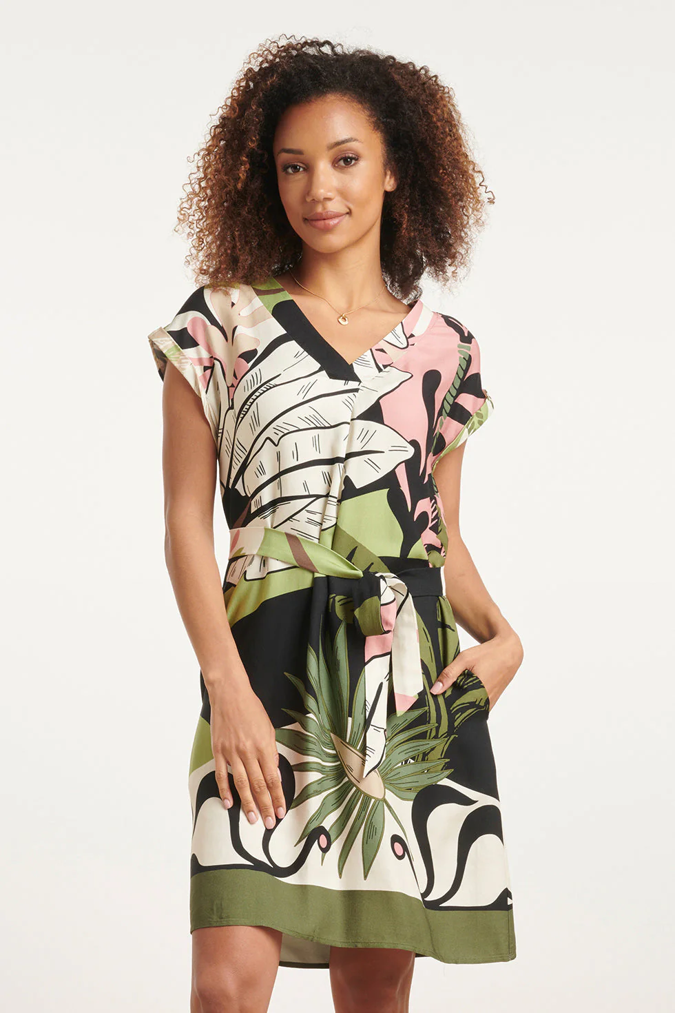 Smashed Lemon 24047 klassieke zomerjurk |