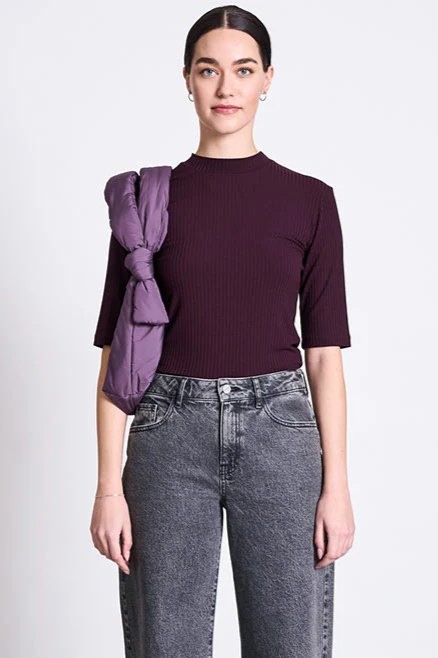 JAN N JUNE JAN 'N JUNE Damen vegan Top Nina Kirsche Lack
