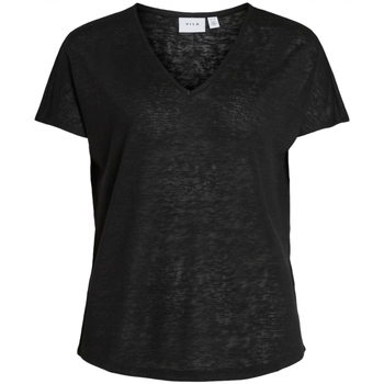 Vila Blouse  Top Amer S/S - Black