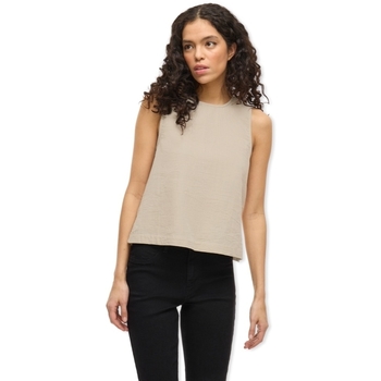 Vila Blouse  Top Lania Short - Feather Gray