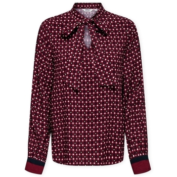 Only Blouse  Veda Border Shirt - Zinfandel