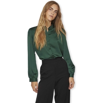 Vila Blouse  Noos Ellette Satin Shirt L/S - Pineneedle