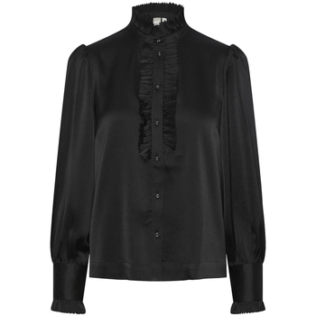 Y.A.S Blouse  YAS Frilla Shirt L/S - Black