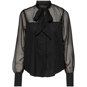 La strada Blouse  shirt Costel L/S- Black