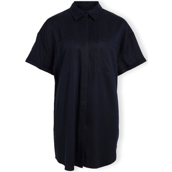 Vila Blouse  Harlow 2/4 Oversize Shirt - Sky Captain