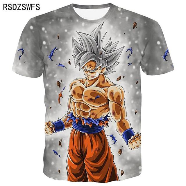 Baibao QIQI Nieuwe Cartoon Harajuku T-shirt Zomer Mannen Mode Casual 3d Printing Goku Anime Zomer Mode Korte Mouw Top 5XL