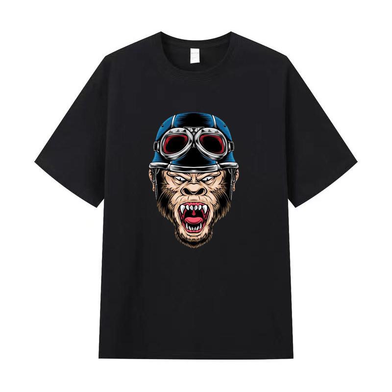 Nomi Zomer Heren T-shirt Hoge Kwaliteit Katoen Korte Mouwen Print T-shirt Dames T-shirt Mode Sport Shirt Casual Jogging Top S zwart
