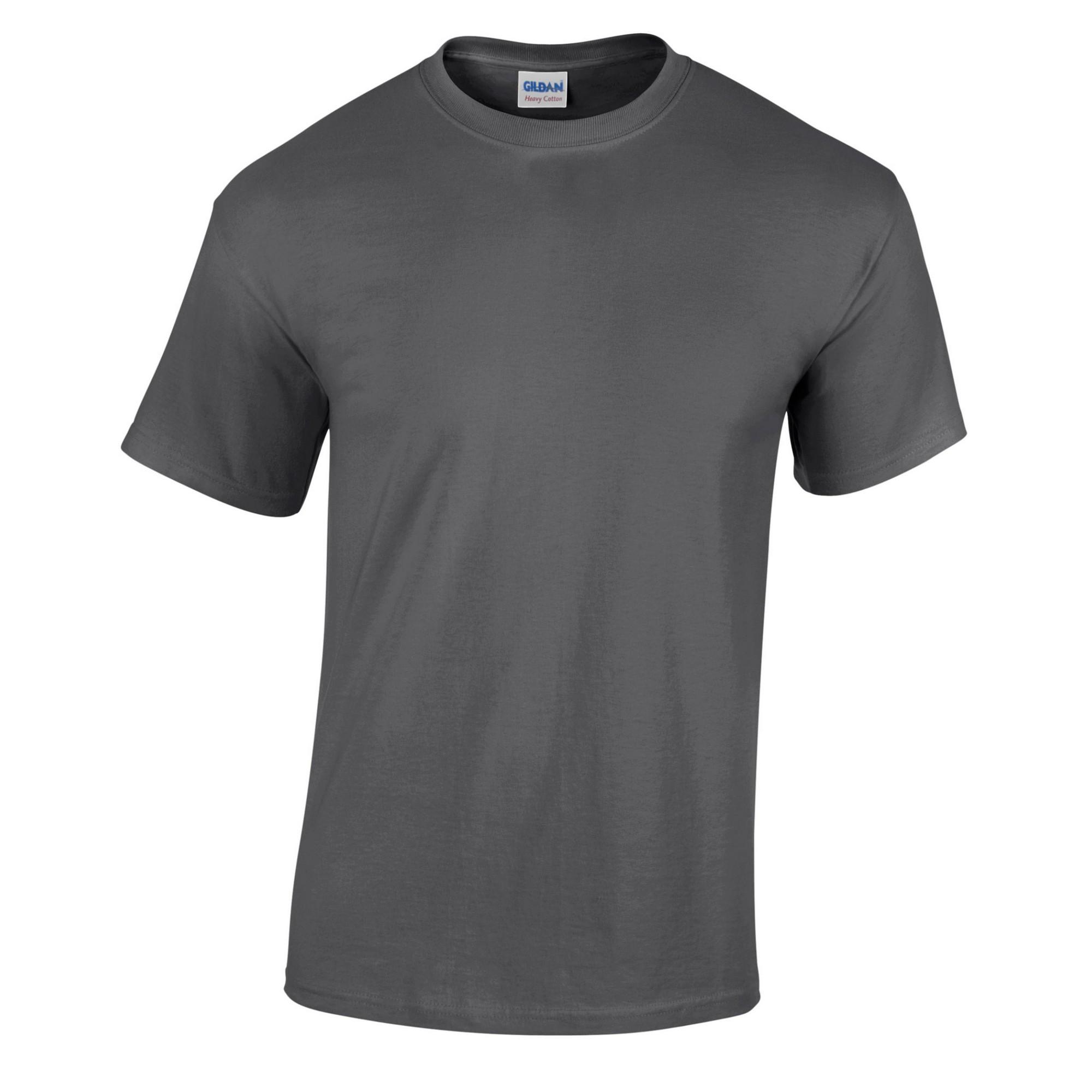 Gildan Heren Heather zwaar T-shirt L bruin