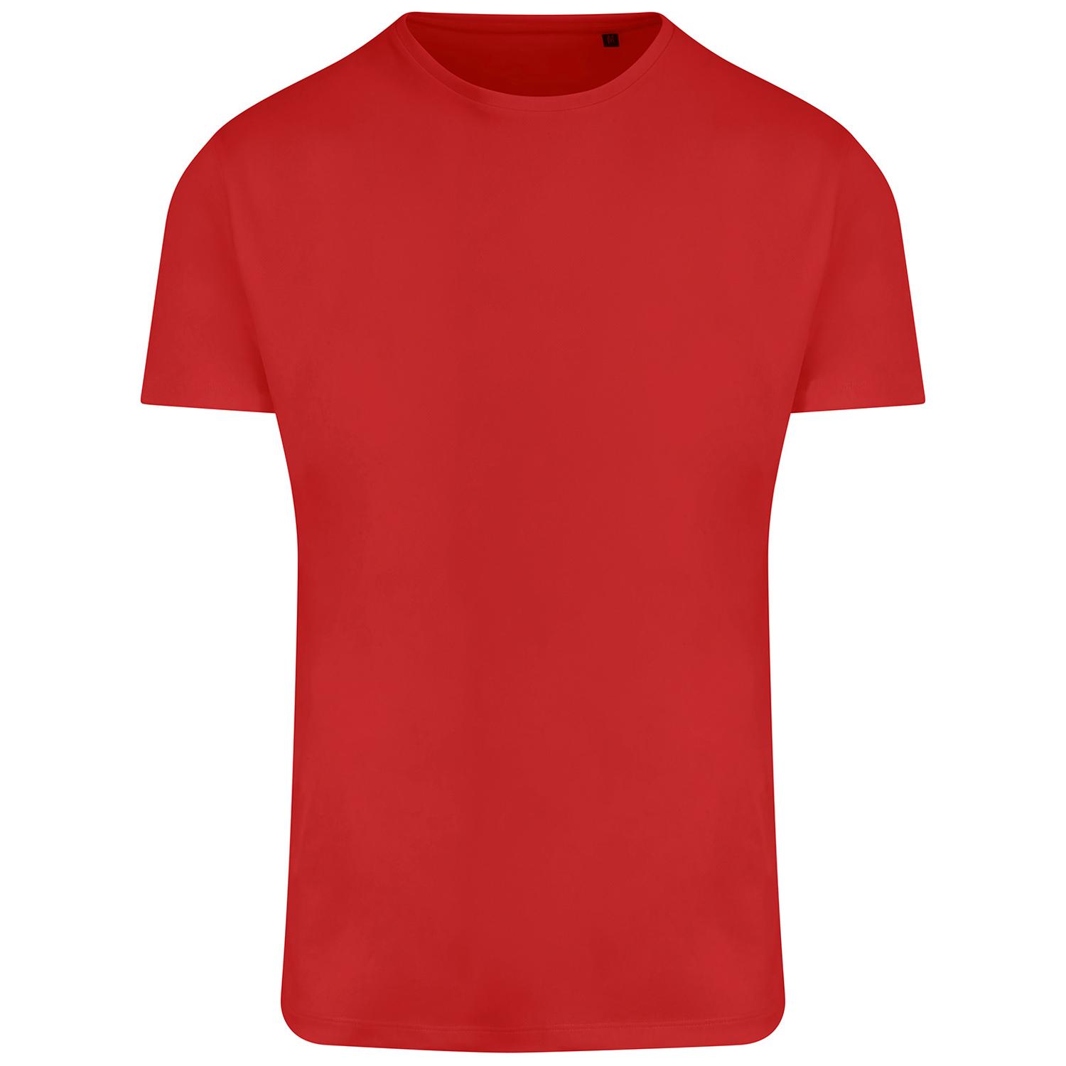 Awdis Mens Ecologie Ambaro Recycled T-Shirt M brandweerauto rode kleur