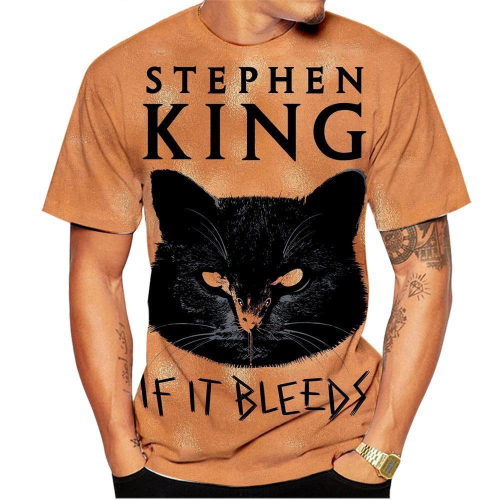 Xin nan zhuang Christine Stephen King Heren Casual T-shirt Stephen King Horror Killer Car Zwart 3D geprint Kort Mouw Horror Top XXL