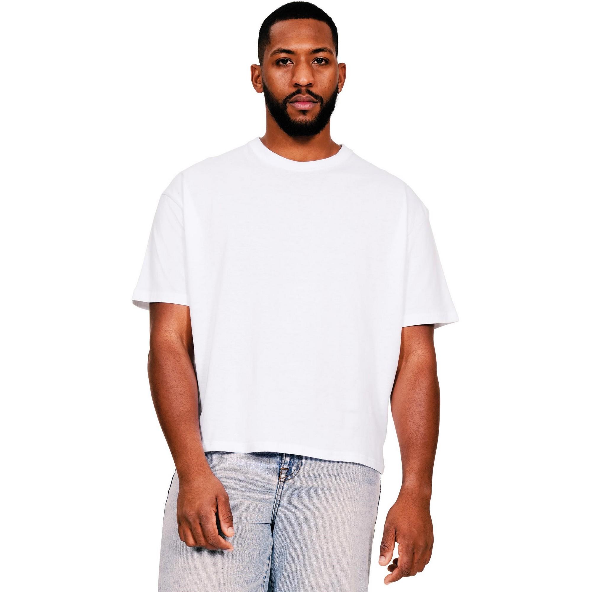 Casual Classics Ringgesponnen katoenen oversized T-shirt voor heren XXL wit