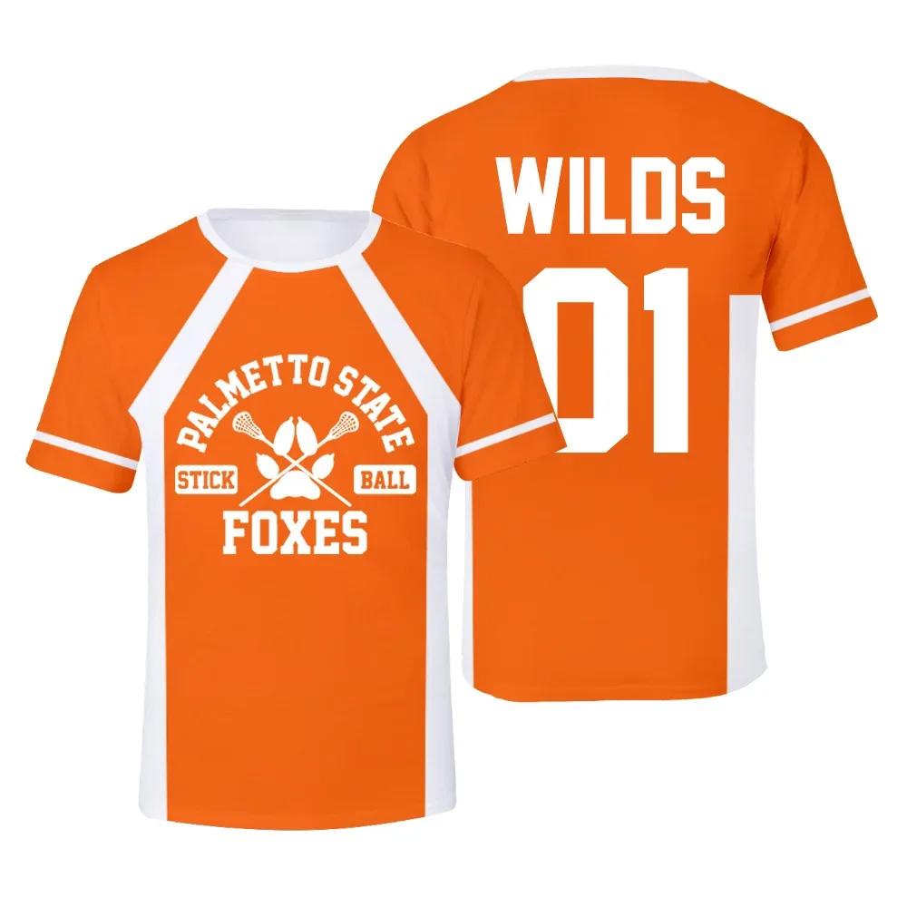 ETST WENDY 005 Nieuw The Foxhole Court Palmetto State Foxes Lacrosse Jersey Cosplay WILDS MINYARD 3D T-shirt Heren/Dames Kleding Kinderen T-shirts S