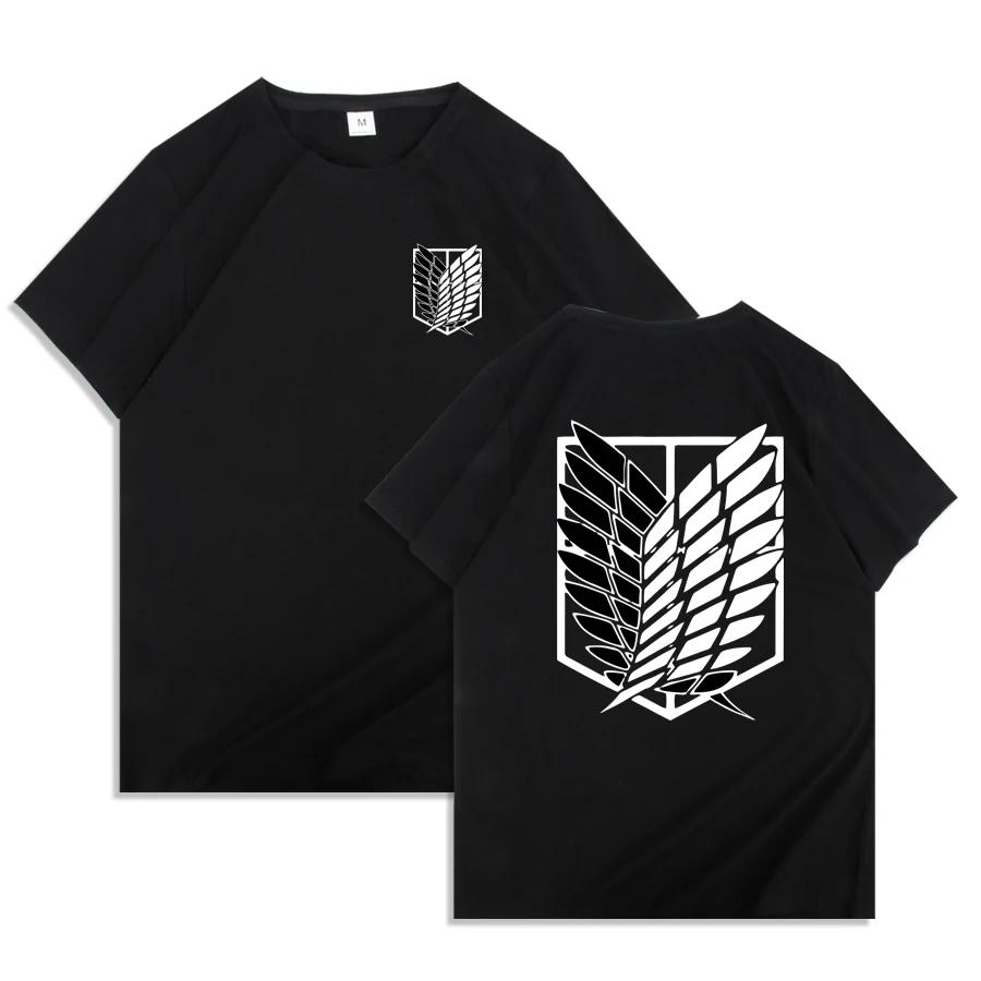 Continuously T-shirt Japanse Anime Heren T-shirt Attack on Titan The Final Season T-shirt Kawaii Cartoon Titans Attack Grafische Tees Man WK001 L