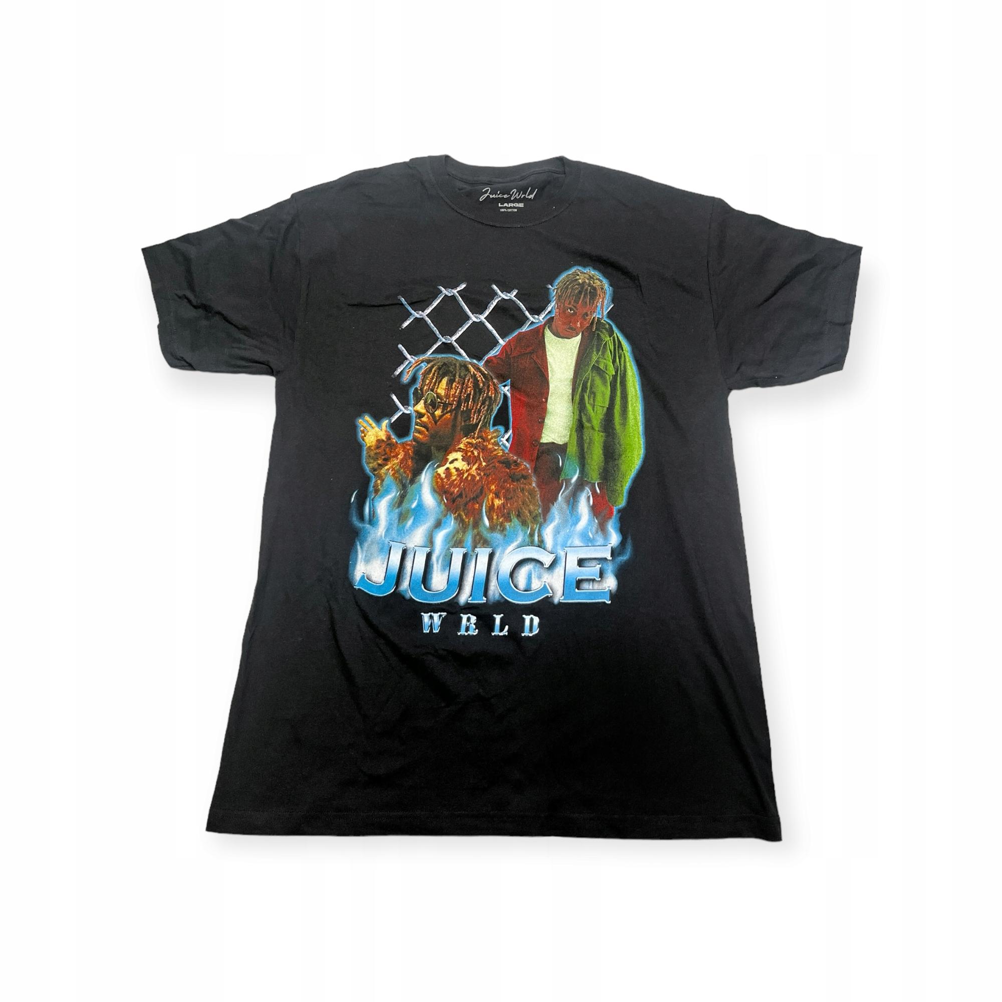 Outletup-clothes Koszulka T-shirt męski okrągły dekolt SPENCER'S nadruk L