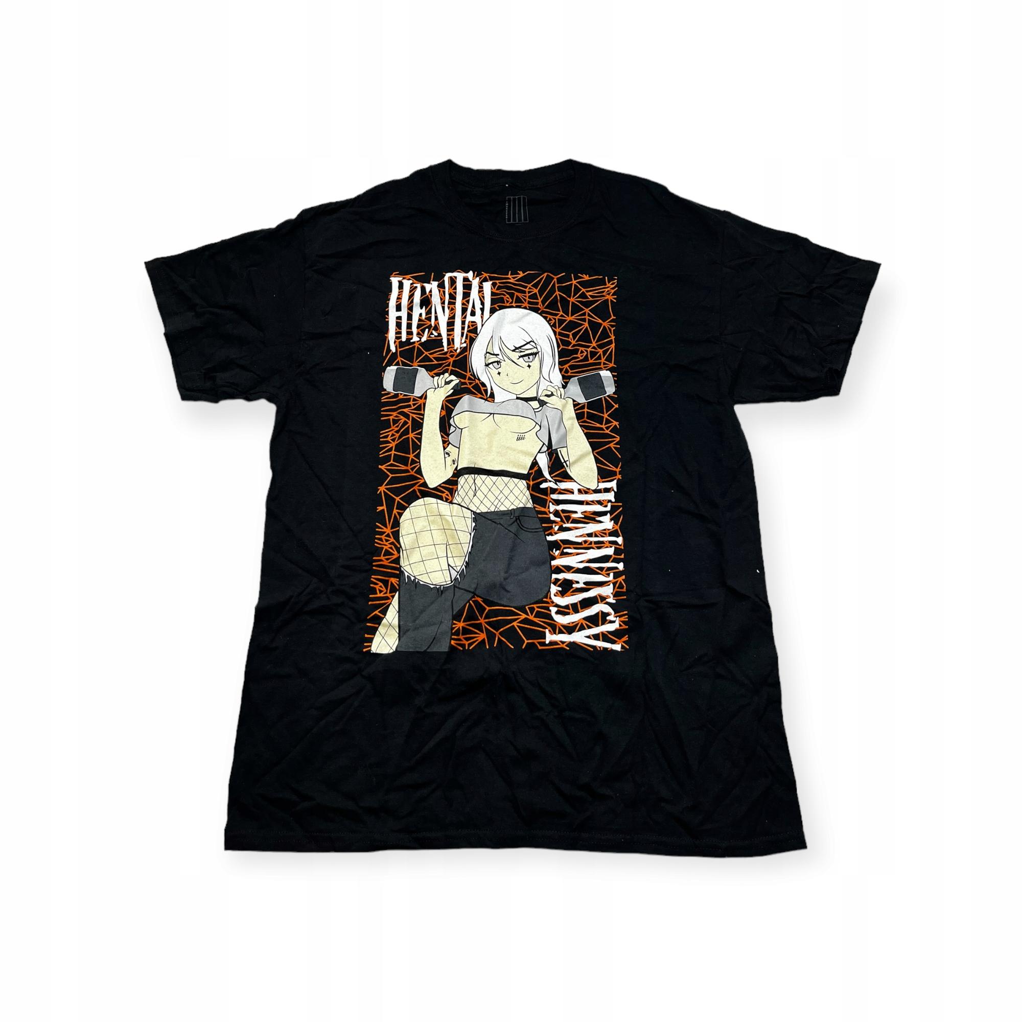 Outletup-clothes Koszulka T-shirt męski okrągły dekolt SPENCER'S NADRUK L