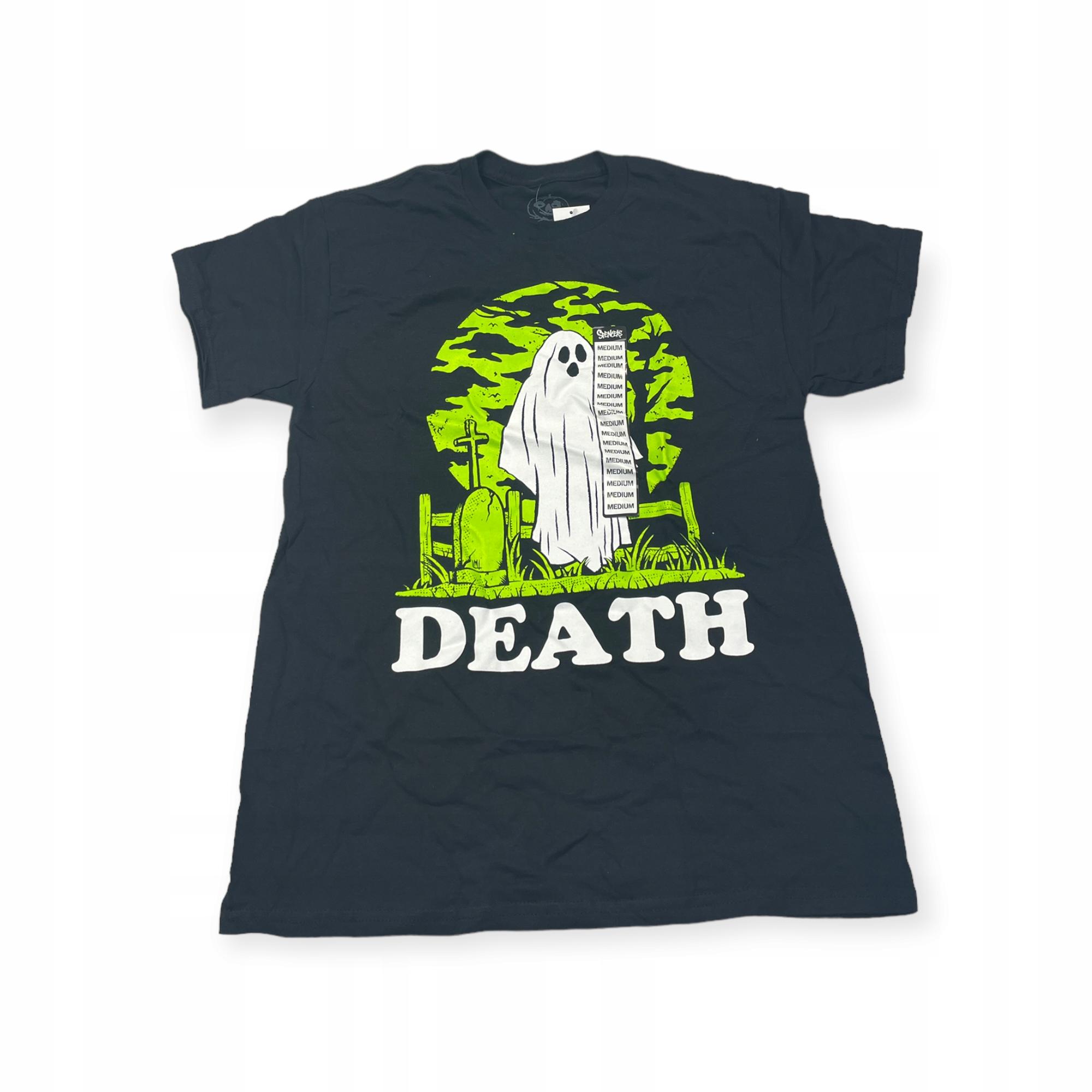Outletup-clothes Koszulka T-shirt męski okrągły dekolt SPENCER'S NADRUK M