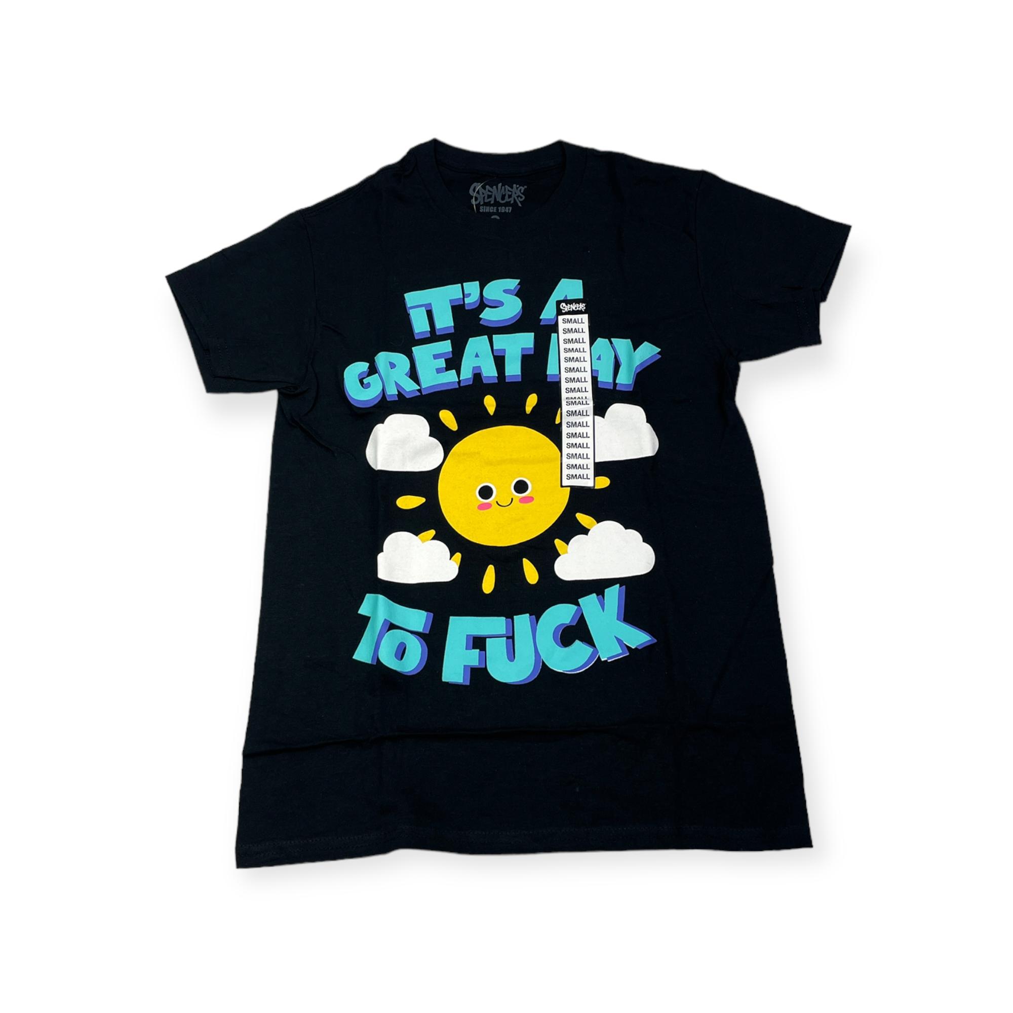 Outletup-clothes Koszulka T-shirt męski okrągły dekolt SPENCER'S NADRUK M