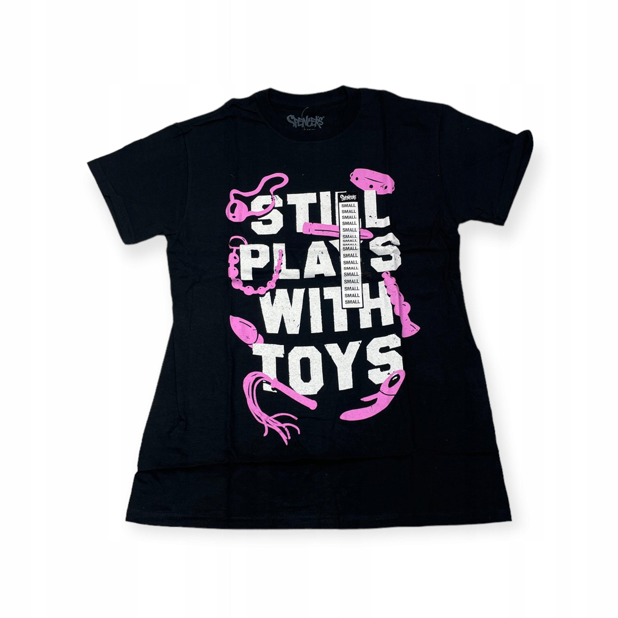 Outletup-clothes Koszulka T-shirt męski okrągły dekolt SPENCER'S NADRUK L