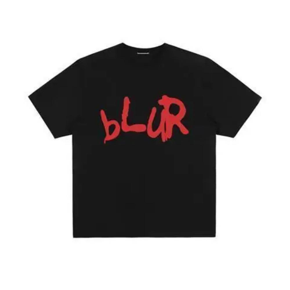 Comfortable season Blur Band Rock Vintage Street Half Sleeve T-Shirt American Loose Crew Neck Men's and Women's Cotton Short Sleeves XL
