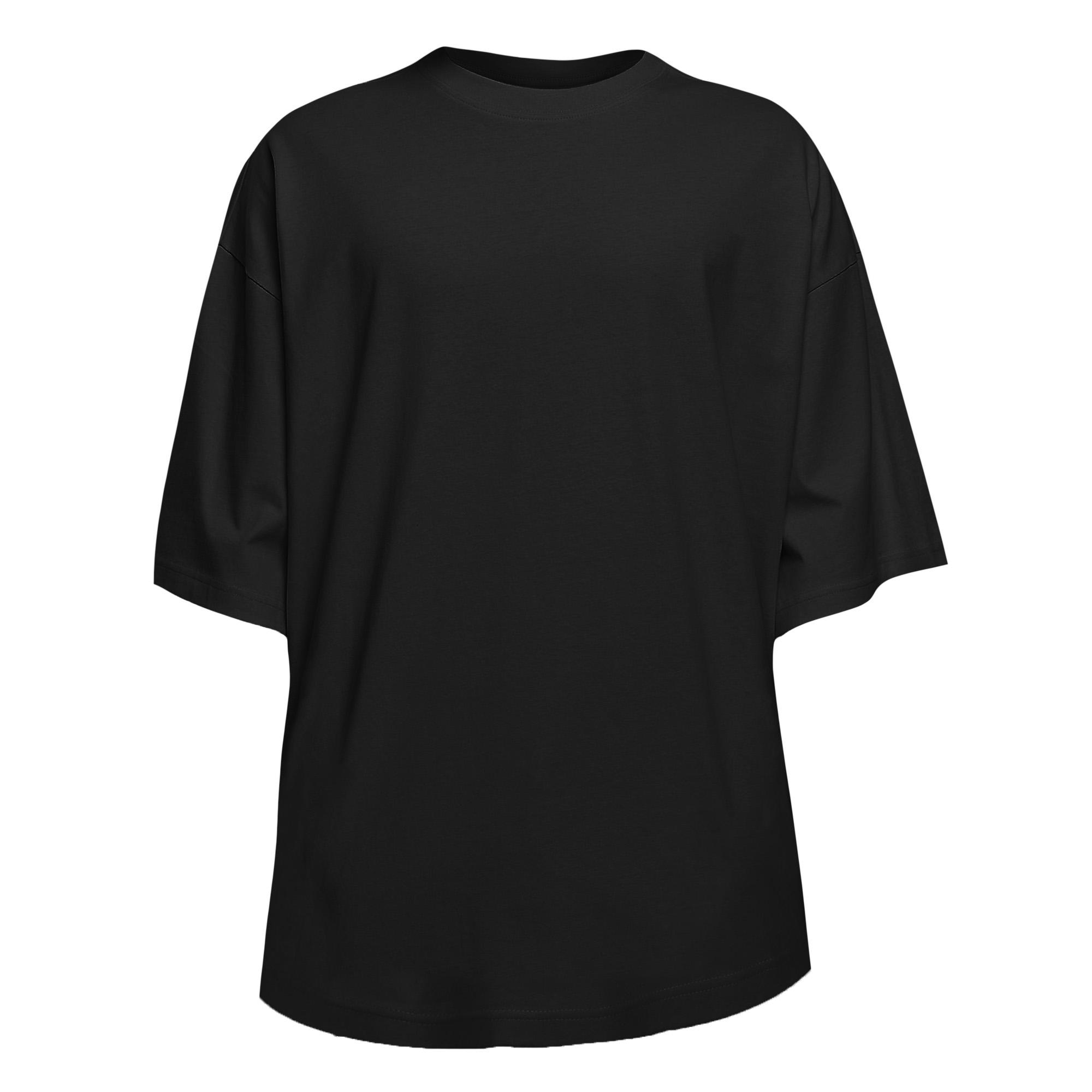 Build Your Brand Bouw uw merk oversized T-shirt voor heren L zwart
