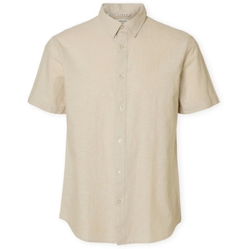 Selected Overhemd Lange Mouw  Noos Reg-Sun Shirt - Pure Cashemere