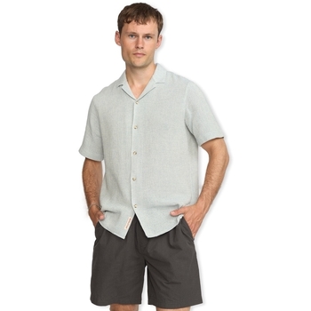 Rvlt Revolution Overhemd Lange Mouw  Short Sleeved Cuban Shirt 3166 - Blue