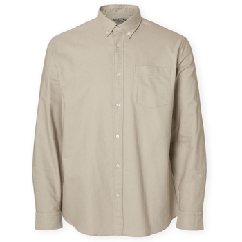 Selected Overhemd Lange Mouw  Noos Regrick Oxford Shirt - Pure Cashemere