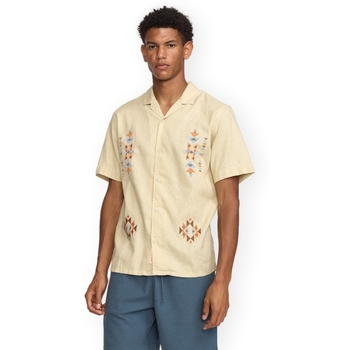 Rvlt Revolution Overhemd Lange Mouw  RVLT Cuban Shirt - Offwhite