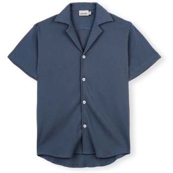 Imago Overhemd Lange Mouw  Waffle Shirt - Blue