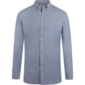 Mcgregor Overhemd Lange Mouw  Overhemd Oxford Blauw
