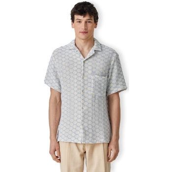 Portuguese Flannel Overhemd Lange Mouw  Net Shirt - Blue
