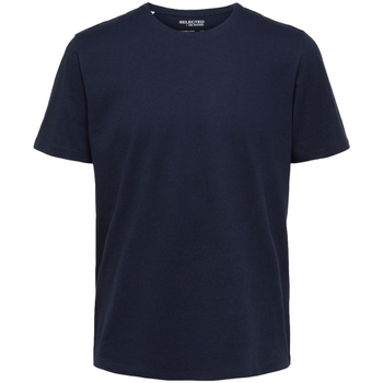 Selected T-shirt  Noos Pan Linen T-Shirt - Navy Blazer