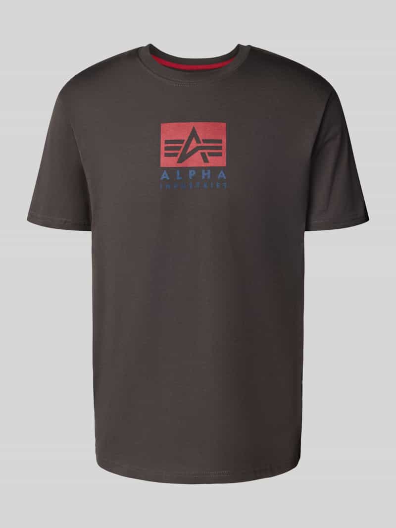 Alpha Industries T-shirt  Men - T-Shirts Satin Logo T-Shirt