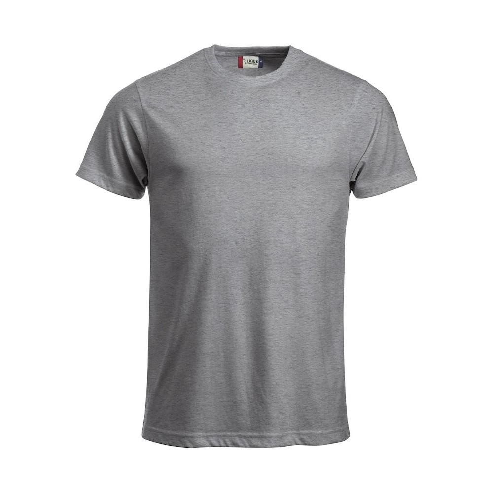 Pertemba FR - Apparel Clique Heren nieuw klassiek gemêleerd T-shirt XS grijs