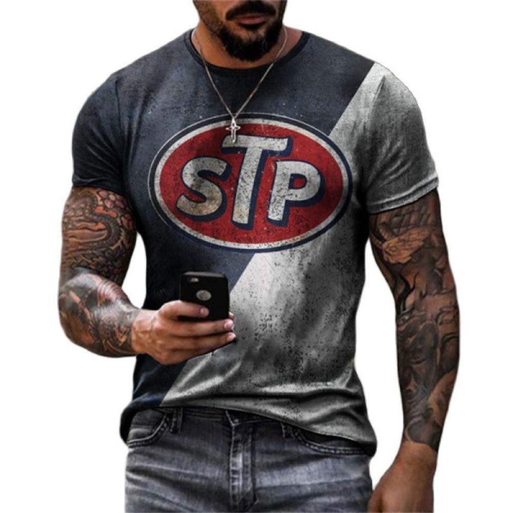 TIP723 Zomer mannen Casual Mode Guinness 3D Print T-shirt Losse O-hals Lichtgewicht Korte Mouw Oversized T-shirts Mannen Kleding XL