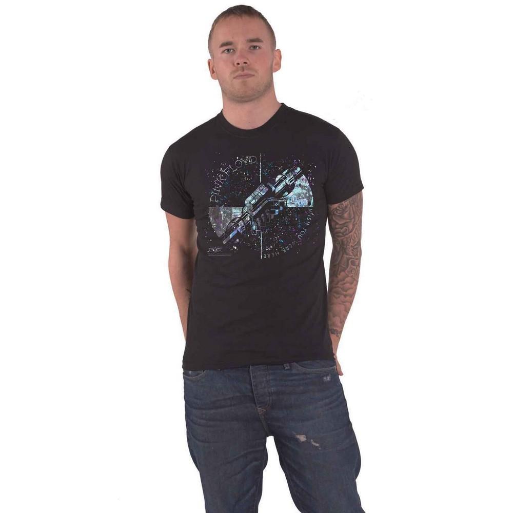 Pink Floyd Unisex volwassen Machine groet T-shirt S zwart/blauw