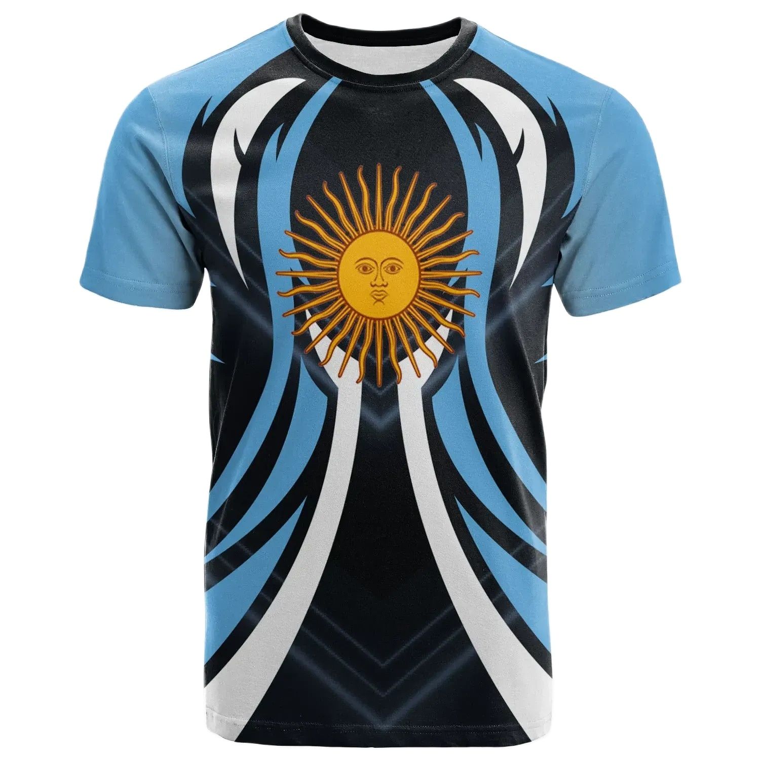 Xin nan zhuang Argentijnse Heren T-shirts Korte Mouwen T-shirts Met 3d Nationale Vlag Logo Stad Mode T-shirts Voetbal Ademende T-shirts XXL