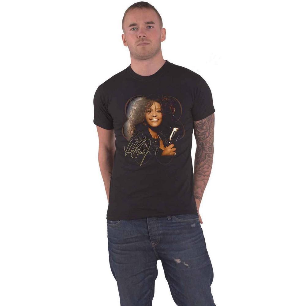 Pertemba FR - Apparel Whitney Houston Unisex volwassen vintage foto katoenen T-shirt XL zwart